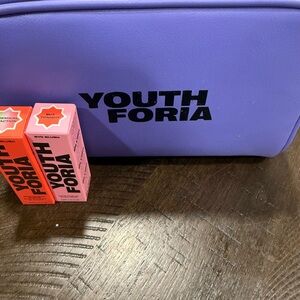 Youthforia Purple Bag with Pink Items